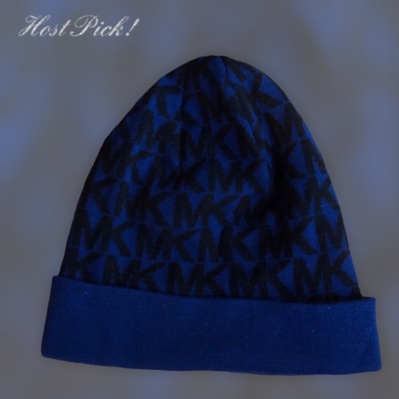 New With Tags Vintage 90’s Y2K Style Michael Kors MK Logo Winter Hat Beanie - Picture 4 of 6
